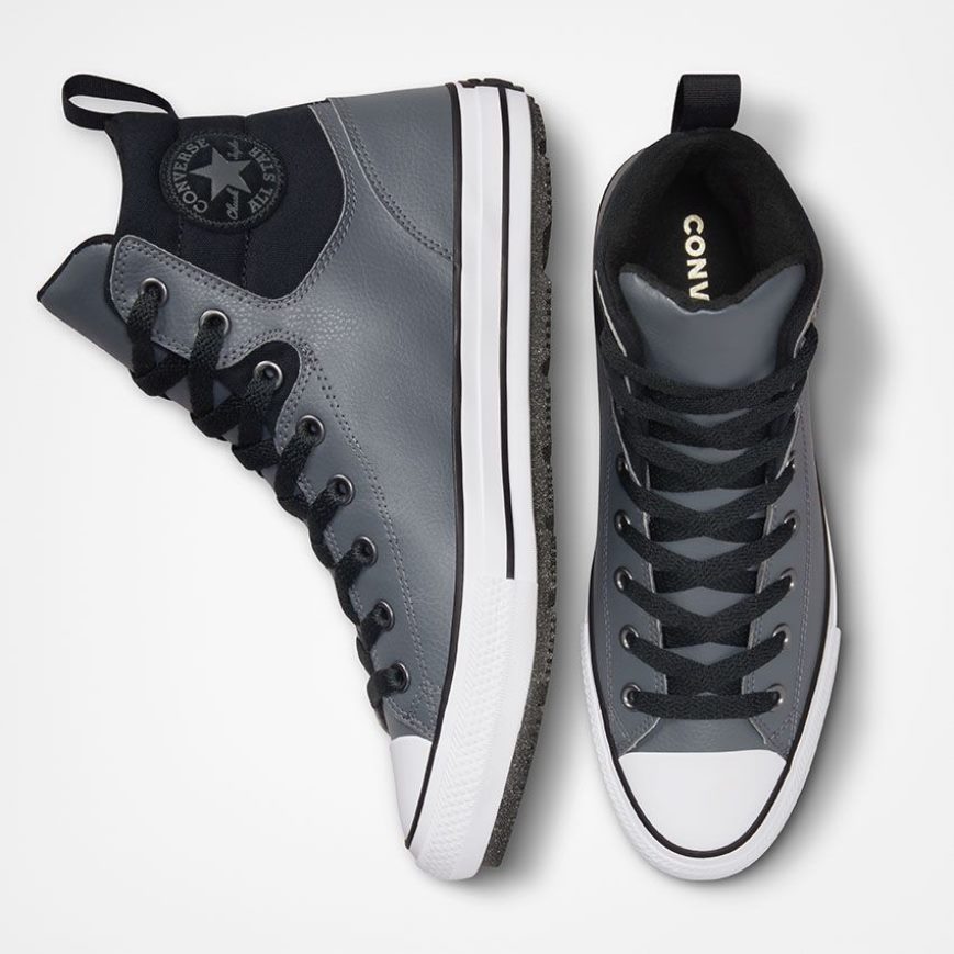 Zimne Cizmy Converse Chuck Taylor All Star Berkshire Vody Resistant Vysoke Damske Siva Čierne | SK DJLYF1